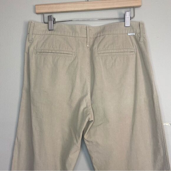 Mother Tan Paddle The Pleated Greaser Prep Cropped High-Rise Pants Size 28 - Picture 6 of 8